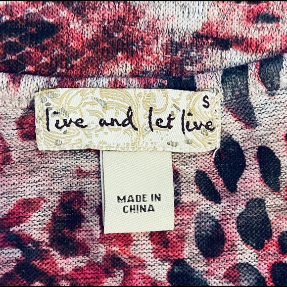 ⭕️Live and let Live, Stylish w/ jeweled front.    S - Picture 5 of 7